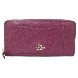 NWT Coach Leather Accordion Zip Wallet